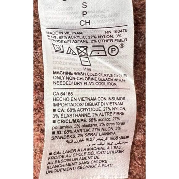 Old Navy Sweater Womens Small Long Sleeve Knit Chocolate Speckle - Picture 8 of 10